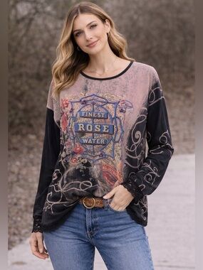 DB Sport Vintage Graphic Long Sleeve Top – XL – Made in USA